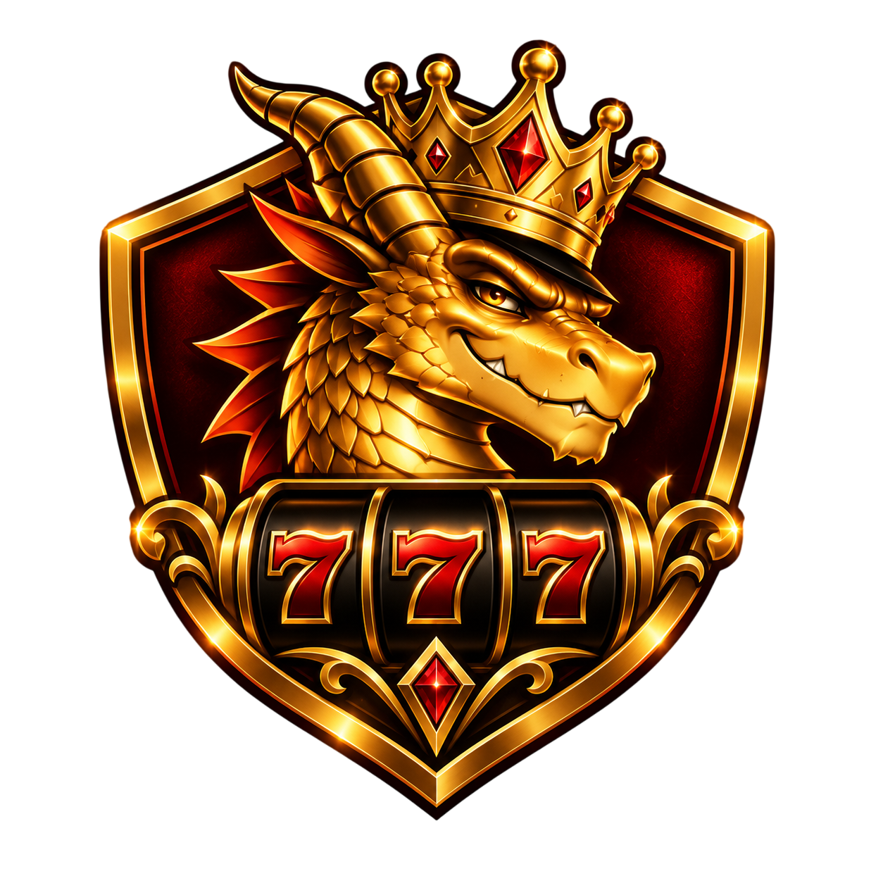 Круглый логотип Dragon Money VIP в футере
